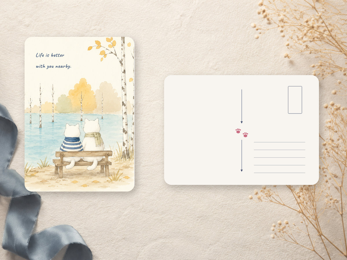 Wish You Were Here — Set of 5 Illustrated Postcards