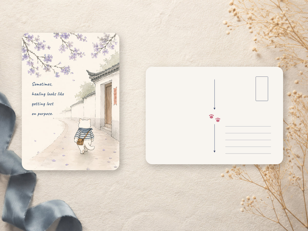 Wish You Were Here — Set of 5 Illustrated Postcards