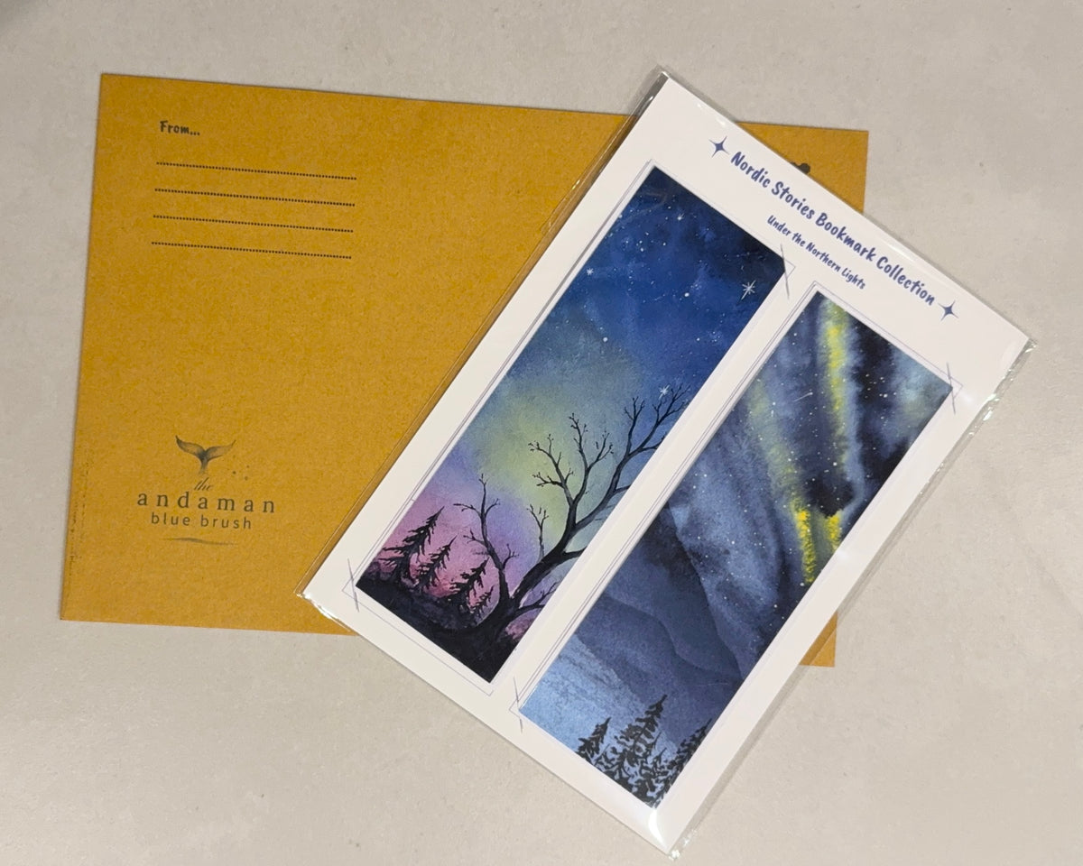 Under the Northern Lights Bookmark set of 2